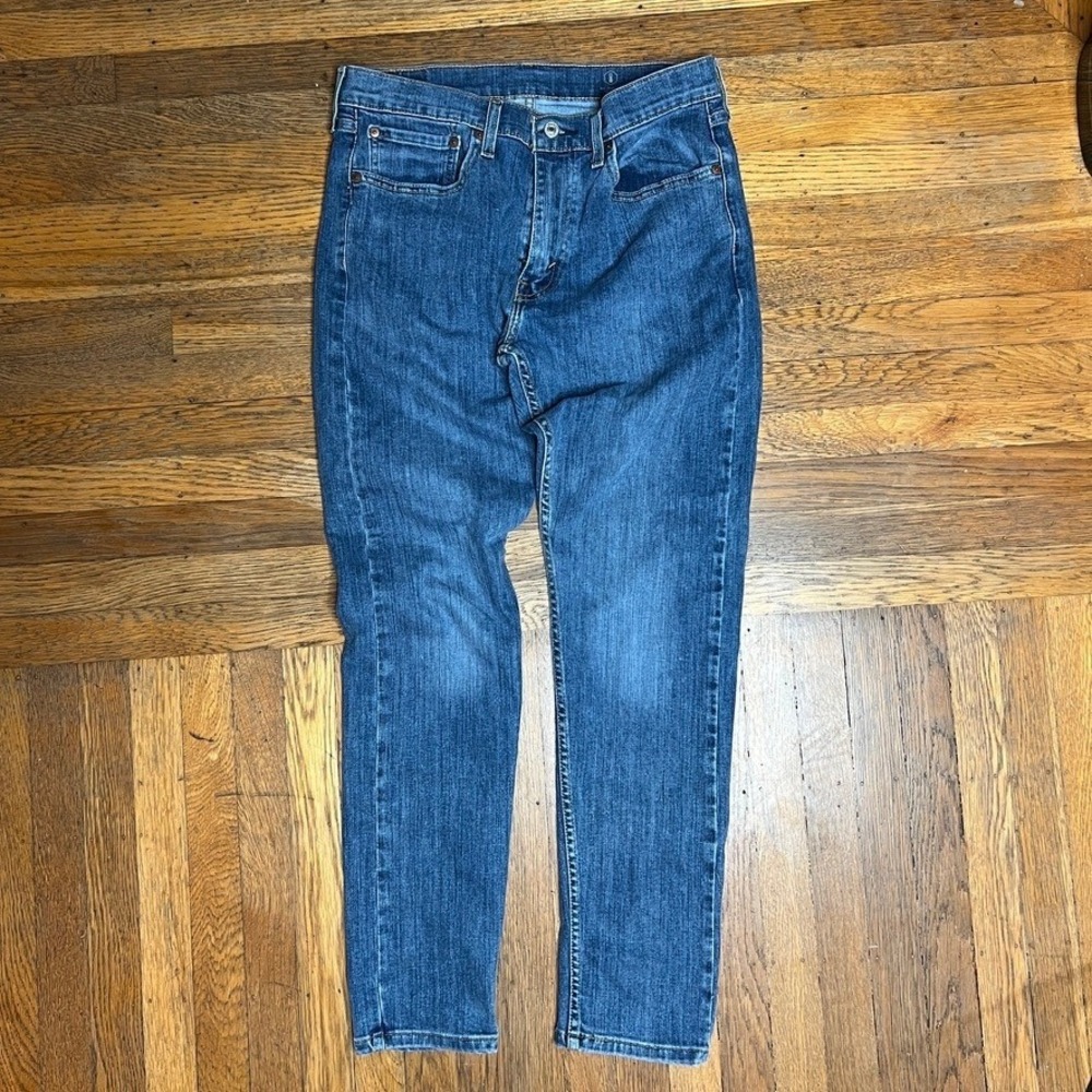 Levis Jeans 512 Men's 32x32 Slim Fit Dark Blue Wash Taper All Seasons Tech